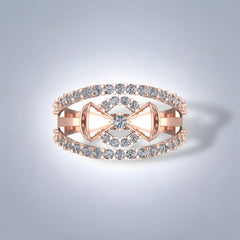 Fancy Bow Tie Diamonds Ring