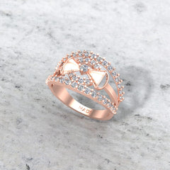 Fancy Bow Tie Diamonds Ring