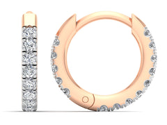 Серьги с натуральными бриллиантами