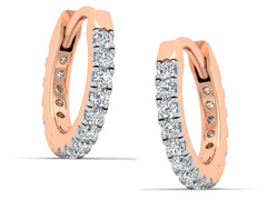 Серьги с натуральными бриллиантами