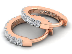 Серьги с натуральными бриллиантами