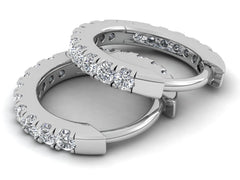 Серьги с натуральными бриллиантами