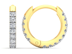 Серьги с натуральными бриллиантами