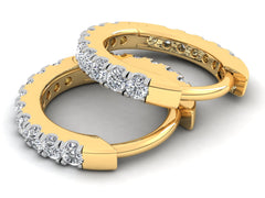 Серьги с натуральными бриллиантами