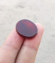 17.6ct Carnelian Stone- Natural Carnelian Gemstone- Brown Carnelian- Kabdi Yamani Aqeeq -20x17mm