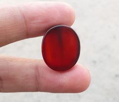 17.6ct Carnelian Stone- Natural Carnelian Gemstone- Brown Carnelian- Kabdi Yamani Aqeeq -20x17mm