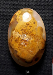 34ct Jasper - Gold Jasper Cabochon - Yellow Jasper - 28x20mm