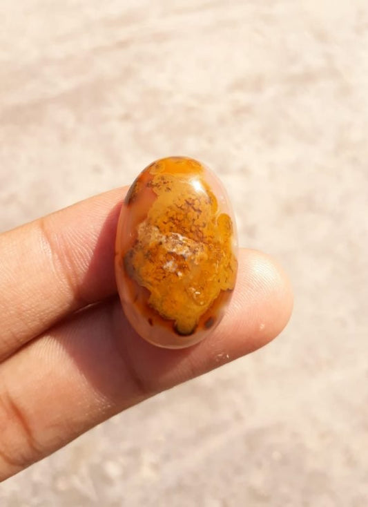 34ct Jasper - Gold Jasper Cabochon - Yellow Jasper - 28x20mm