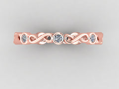 Минималистичный бриллиантовый браслет Infinity