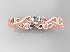 Минималистичный бриллиантовый браслет Infinity