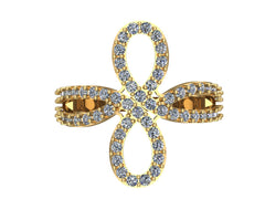 Кольцо с бриллиантами «Бесконечность» «Сила и Любовь»