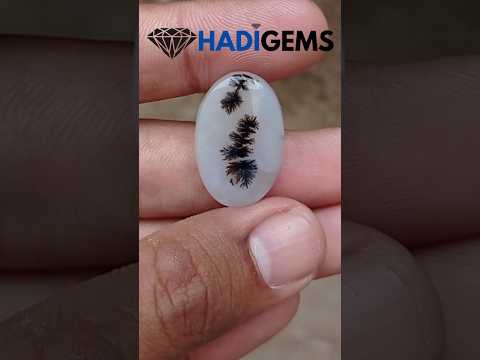 27.5ct Natural Dendritic Agate - Shajri Aqeeq -26x17x6mm