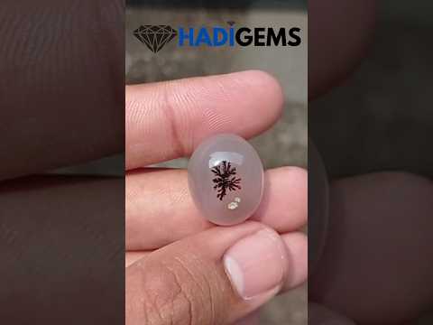 27.5ct-Natural Dendritic Agate - Shajri Aqeeq -21x17x10mm