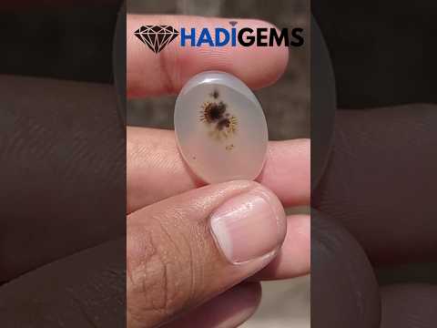 34.8ctNatural Dendritic Agate - Shajri Aqeeq -26x20x7mm