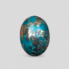 Natural Turquoise with Pyrite - Blue Matrix Turquoise - Shajri Feroza-24Ct