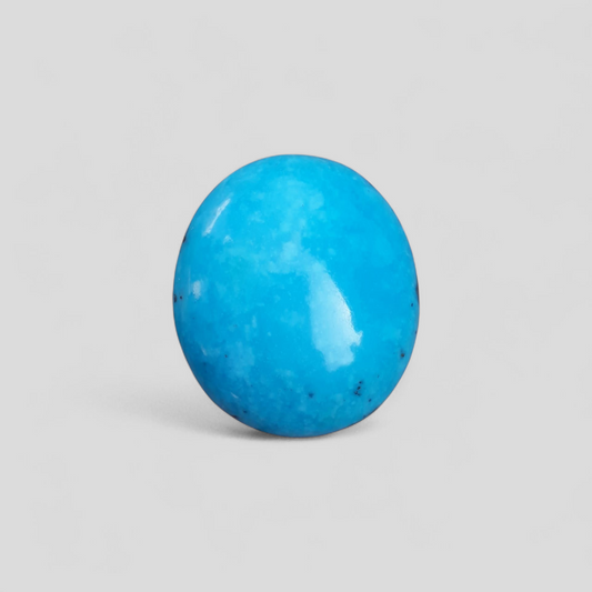 Natural Certified Turquoise - Blue Turquoise - 71.3ct- 30x26mm