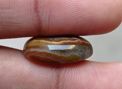 Кабошон из укреплённого агата 19,7 карата - Сулеймани Акик - Размер 22x15x7 мм