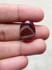 Fortified Agate Cabochon - Sulaimani Aqeeq - 22x17mm