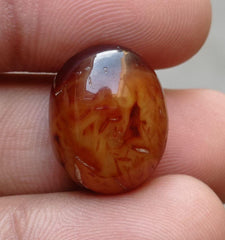 Segenite Needles Agate - Sulaimani Aqeeq - 20x16mm