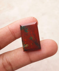 31.6ct Natural High Quality Blood Stone - Heliotrope - Dimension -24.6mm X 17.3mm