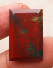 31.6ct Natural High Quality Blood Stone - Heliotrope - Dimension -24.6mm X 17.3mm
