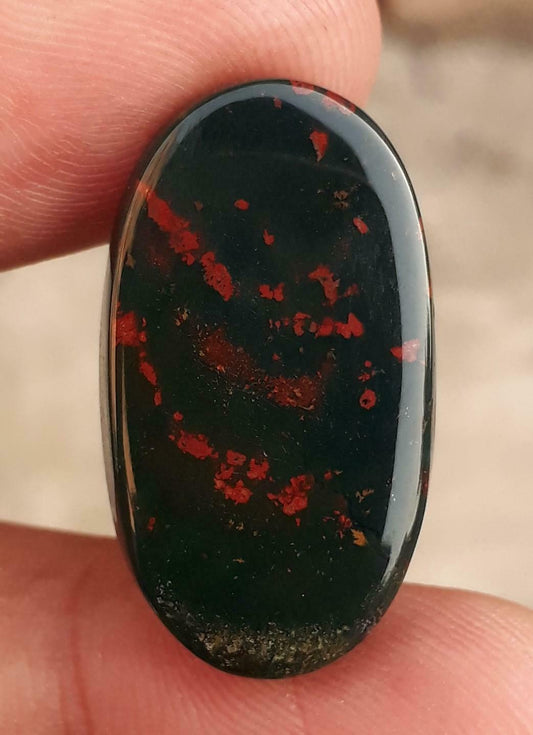 29.15ct Natural High Quality Blood Stone - Heliotrope - Dimension -24.6X17.3mm