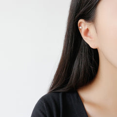 Серьги Office Round Shell Pearl CZ без пирсинга (одинарные) - Серьги с серебряным жемчугом с палладиевым покрытием для женщин - Серьги Perfect Pearl с подарочной упаковкой