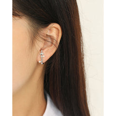 Элегантные серьги-гвоздики с жемчугом-ракушкой неправильной формы — позолоченные серебряные серьги с жемчугом для женщин — серьги с идеальным жемчугом в подарочной упаковке