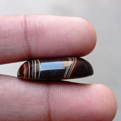 Кабошон из укреплённого агата 47,4 карата — Сулеймани Акик — 31x21x9 мм