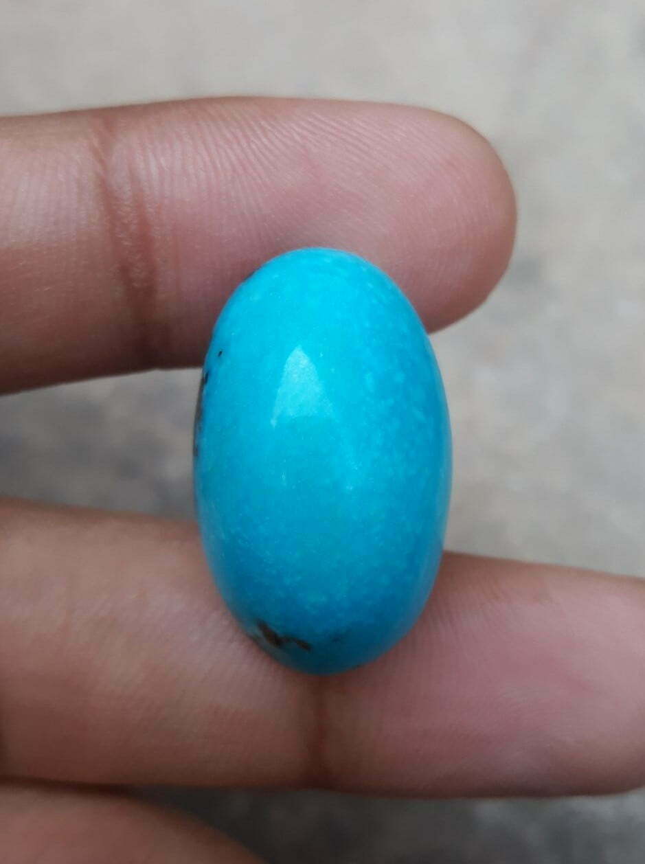 35ct Natural Certified Turquoise  - Blue Turquoise -35ct-26x15mm 35ct Natural Certified Turquoise  - Blue Turquoise -35ct-26x15mm