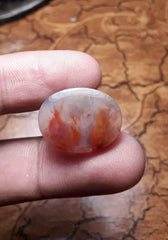 13.8ct Natural High Quality Blood Stone - Heliotrope - Dimension-21x16mm