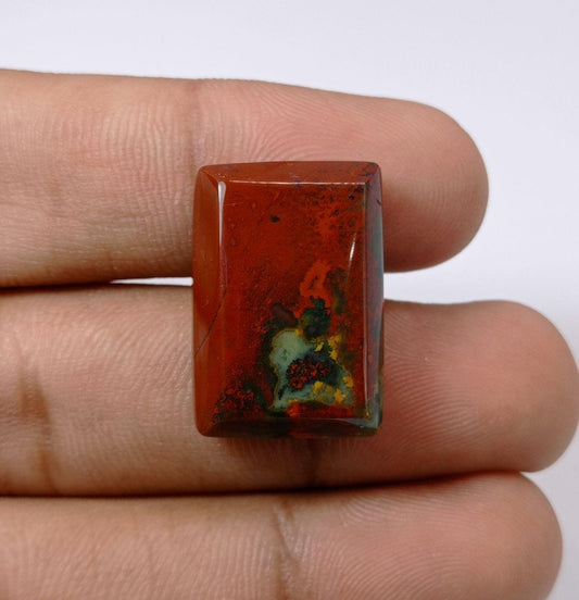 36.5ct Imperial Quality Blood Stone - Heliotrope - Hajr-ul-Dam-25x17mm