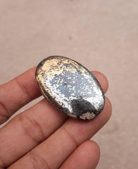 Натуральная бирюза с пиритом - Голубая матричная бирюза - Shajri Feroza-110 Ct-42x27mm