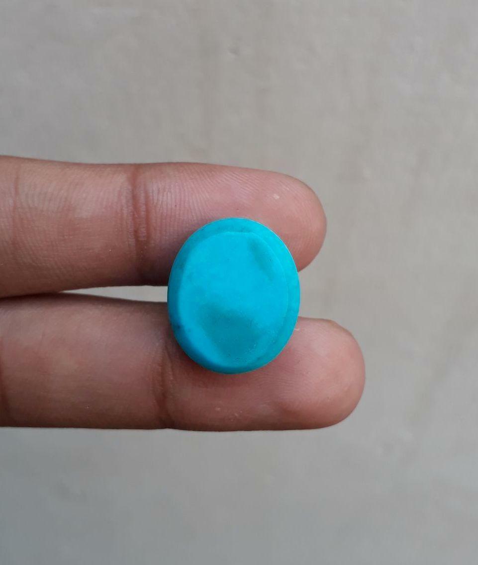 Натуральная сертифицированная бирюзово-голубая бирюза Feroza-21ct-20x17мм Натуральная сертифицированная бирюзово-голубая бирюза Feroza-21ct-20x17мм