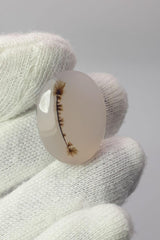 19,1-каратный натуральный дендритный агат — Шаджри Акик — размер 24x18 мм