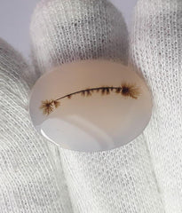 19,1-каратный натуральный дендритный агат — Шаджри Акик — размер 24x18 мм