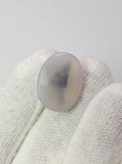 Натуральный дендритный агат 13,4 карата - Шаджри Акик - Размер - 21x16 мм