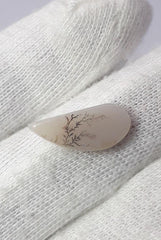 Натуральный дендритный агат 4,2 карата — Шаджри Акик — Размер — 18x9 мм