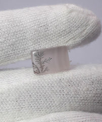 Натуральный дендритный агат 7,1 карата — Шаджри Акик — Размер — 14x9 мм