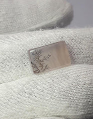 Натуральный дендритный агат 7,1 карата — Шаджри Акик — Размер — 14x9 мм