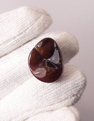 17ct Unique Purple Mexican Fire Agate, Rare Fire Agate, Fire Agate cabochon - Rare Gemstone than Diamonds, Dimensions 20 x 15.5 mm