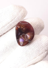 17ct Unique Purple Mexican Fire Agate, Rare Fire Agate, Fire Agate cabochon - Rare Gemstone than Diamonds, Dimensions 20 x 15.5 mm