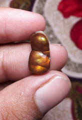 Редкие резные фигурки из мексиканского огненного агата свободной формы — Agata De Fuego