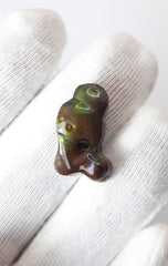 Мексиканский огненный агат 9,2 карата, редкий огненный агат, полированный огненный агат — идеальный драгоценный камень в подарок, размеры 18 x 11 мм