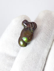 Мексиканский огненный агат 9,2 карата, редкий огненный агат, полированный огненный агат — идеальный драгоценный камень в подарок, размеры 18 x 11 мм