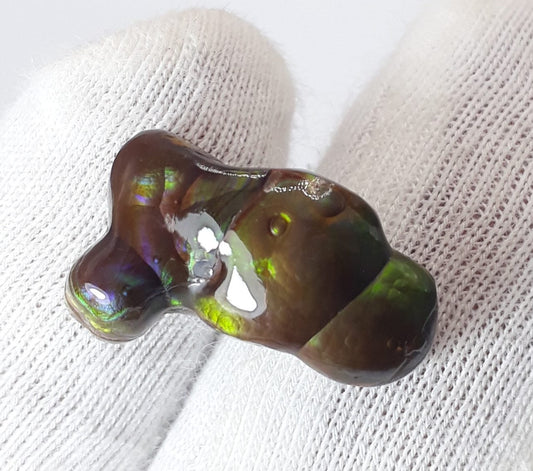 9.2ct Mexican Fire Agate, Rare Fire Agate, Polished fire agate - Perfect gemstone Gift, Dimensions 18 x 11 mm
