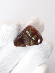 19.2ct Multi Color Curved Fire Agate, Rare Fire Agate - Perfect gemstone Gift, Rare Gemstone than Diamonds, Dimensions 22 x 16.5 mm