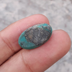 Натуральная бирюза 10,5 карата, зеленая матричная бирюза, Шаджри Фероза, настоящий камень Фероза, размеры 10,7 карата - 20x12 мм