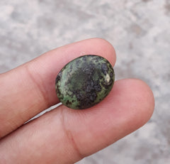 Натуральная бирюза 18 карат, зеленая матричная бирюза, Шаджри Фероза, настоящий камень Фирозы-20x16 мм