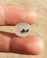 4.9ct Natural Dendritic Agate - Shajri Aqeeq -16x12mm